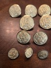 Wwii Us Military Brass Uniform Buttons Eagle Shield Scovill  Waterbury Lot Of 20