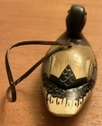 Vintage Wooden Mallard Hand Carved And Painted Decoy Ornament Glass Eyes 5   