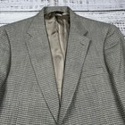 Vintage Lacrosse Blazer Gray Beige Checkered Tweed Sport Coat Jacket 42r 70s 80s