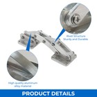 2x Hidden Scissor Hinge - Large - 6061 Grade Aluminum   Stainless Steel Hardware