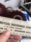 Lightening Rod Glass Balls Rich Ruby Red Weathervane