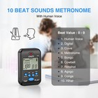 Lekato Digital Metronome M65 Mini Clip-on For Piano Guitar Flute Violin Drum