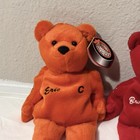 Salvino s Bammers Vintage 1998 Plush Beanbag Bears Lot 2 Lindros 88 Shanahan 14