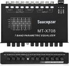 Ecualizador Gr  fico 7 Bandas Carro Audio Con Salida Sub Y Aux cd