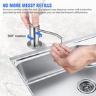 47  sink Soap Dispenser Kitchen Stainless Steel Hand Liquid Pump Bottle Tube Kit