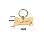 Personalized Dog Tags Engraved Cat Puppy Pet Id Name Collar Tag Bone paw Glitter