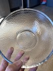 Set Of Two Vintage Glass Bowls Frosty Glass Clear 6 Inch Diameter