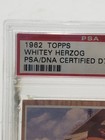 1962 Topps  513 Whitey Herzog Signed Auto Psa dna Authentic Baseball Card