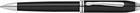 Cross Townsend Black Ball Pen With Rhodium-plated Appointments  at0042-4 