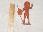 Louis Marx Toy Indian Chief Large 6  Western Playset Plastic Figure Vintage 1964