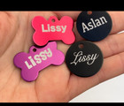 Custom Engraved Personalized Pet Tag Id Dog Cat Name Tags Double Sided little Id