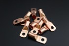 Copper Battery Lugs Ring Terminals  10 1 4 5 16 3 8 1 2 Crimp Solder Awg Lot