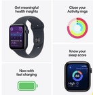 Apple Watch Series 9 41mm Black Aluminium Case Black Silicone Band 64gb