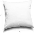 18x18 Inch White Pillow Insert Medium Support Microfiber Polyester Filler