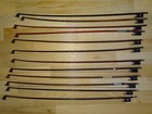 12 Old Violin Bows For Renovation  s063 