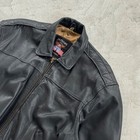 Vintage Skyhawk Usa Airforce Leather Jacket Bomber Aviator Ma2 Size Xl