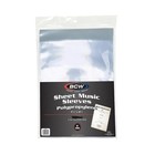 Bcw Sheet Music Poly Sleeves 9-3 8 X 12-1 4 Acid Free Archival 100 Pack