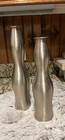 Candlesticks 2 Silver Metal Vintage Taper Candle Holders