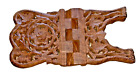 Folding Book Rack Wood Ornamental Handcrafted Carved Bible Or Cookbook Holder