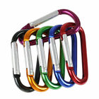 50 100x 2  3  Aluminum Carabiner D Shape Spring Clip Key Hook Keychain Buckle
