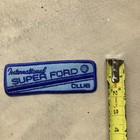 International Super Ford Drag Club Vintage Racing Uniform Patch Embroidered