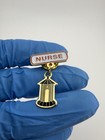 Nurse Lantern Lamp Charm Dangling Gold Tone Lapel Pin By Valley Castings Vtg 
