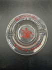 Vintage Budweiser King Of Beers Red clear 5  Glass Cigarette Promo Ashtray