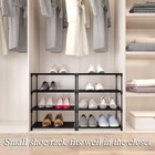 4-tier Small Shoe Rack Space Saving Shoe Shelf Storage Organizer For Entryway