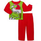 Dr  Suess Baby Pjs Size 12m The Grinch 2pc Pajama Set Long Sleeve Top Pants New