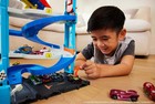 Hot Wheels City Track Set With 1 Car 2-in-1 Transforming Racing Track Tower