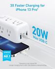 Anker 332 Usb C Power Strip Surge Protector 6 Outlets 3-side Outlet Extender 5ft