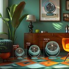 Vornado Vfan Jr  Vintage Air Circulator Fan  Green Vfan Jr 