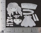 Little Girl Paper Doll Metal Cutting Die Holiday Card Making Scrapbook Pages