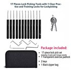 17pcs Tool Kit With Handle Beginner And Locksmith Practice Tool
