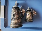 King Limited Edition German Stein Deutshland Pewter Tops Brand New W Tags Qty 2