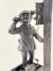 Vintage Michael Ricker Pewter Peggy Figurine Signed Numbered