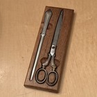 Vintage Forge Valley Ornate Scissors   Letter Opener With Original Wood Case