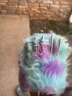 Bravest Studio Teens Faux Fur Slip-on Slippers Blue Purple Spikes Us 4