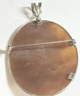 Vintage 1980s Angels Shell Cameo Brooch Pendant 1 1 2    X 2    
