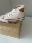 Levi s Buck Hi White Canvas High Top Sneakers Unisex Kids Lace Up Logo