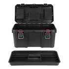 Heavy Duty 19 Inch Resin Tool Storage Box With Small Parts Organizer Drawers