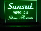 Sansui 9090 Db   elite Series  Etched Acrylic Led Sign W black Acrylic Base