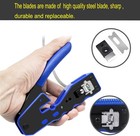 Rj45 Crimp Ethernet Pass Through Crimper Crimp Tool Kit Network Cat5 Cat6 8p8c