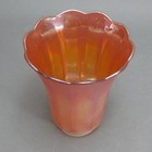 Antique Aurene Iridescent Glass Lamp Shade Art Nouveau Arts Crafts Scalloped