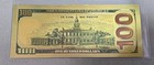 24k Gold-plated Foil 100 Dollar Bill 2009 A Mint