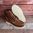 Mens Resistant Lightweight Lace-up Work Boot Leather  Bota Construction Liviana