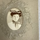 Vintage Tiny Photo Of A Nice Looking Young Lady In A Nice Outfit 