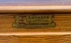Rare Antique Oak Icebox Leonard Grand Rapids  Robin Egg Blue Porcelain