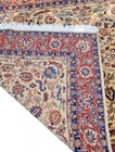 Vintage Tebriz Design Hand Knotted Rug   10x7 Ft   Cream Rust Floral Medallion