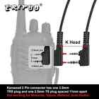 2 Pin G Shape Walkie Talkie Earpiece With Ptt Mic Two Way Radio Headset - 2 Pack